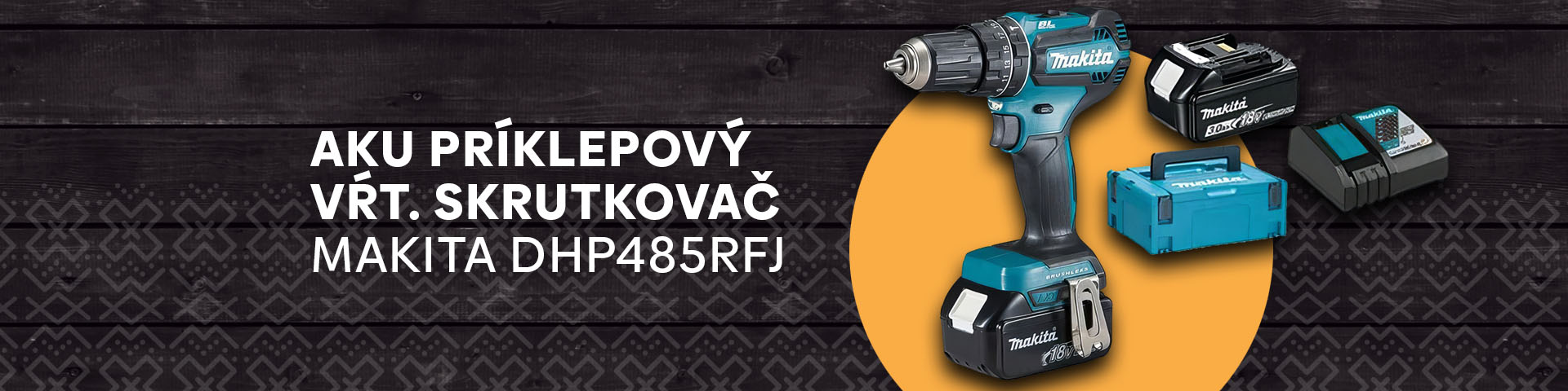 Aku príklepový vŕtací skrutkovač Makita